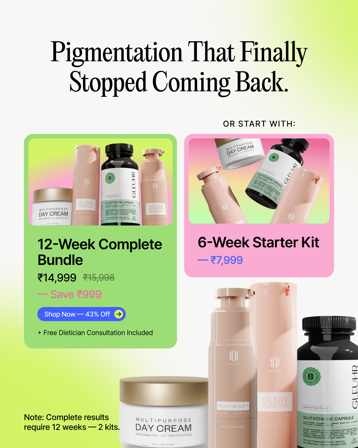 12-Week Post-Pregnancy & Hormonal PigmentationTreatment