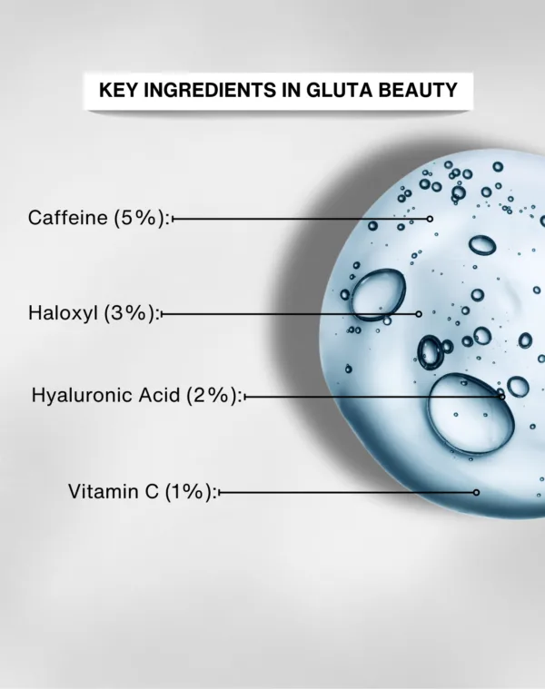 Gluta Beauty (Glutathione Face Serum for Skin, Whitening and Vitamin E) - Image 4